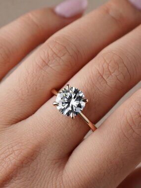 2.33 Carat Round Lab Grown Diamond E VS1 Ideal Cut IGI Certified Ritani